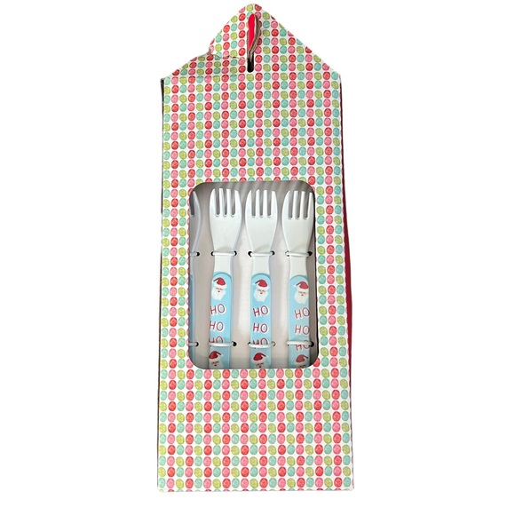 NIB Kid’s Santa Melamine Dinnerware Setting for 4 - Picture 3 of 6